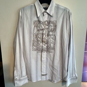 English Laundry hand sewed‎ XL button dress shirt